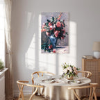 Renoir Vase of Roses Floral Canvas Print