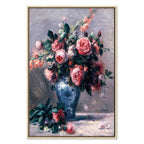Renoir Vase of Roses Floral Canvas Print