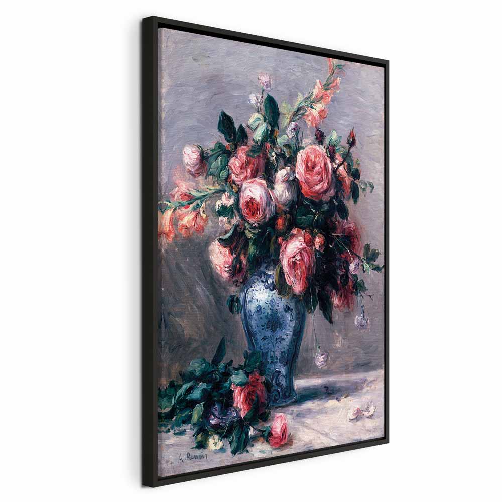 Renoir Vase of Roses Floral Canvas Print