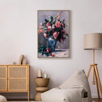 Renoir Vase of Roses Floral Canvas Print