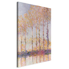 Canvas Print - Poplars on the Bank of the River Epte