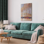 Canvas Print - Poplars on the Bank of the River Epte