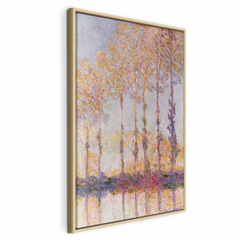 Canvas Print - Poplars on the Bank of the River Epte