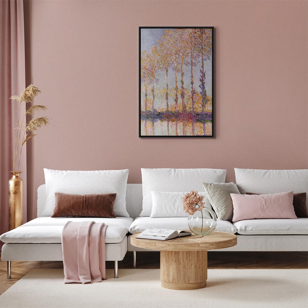 Canvas Print - Poplars on the Bank of the River Epte