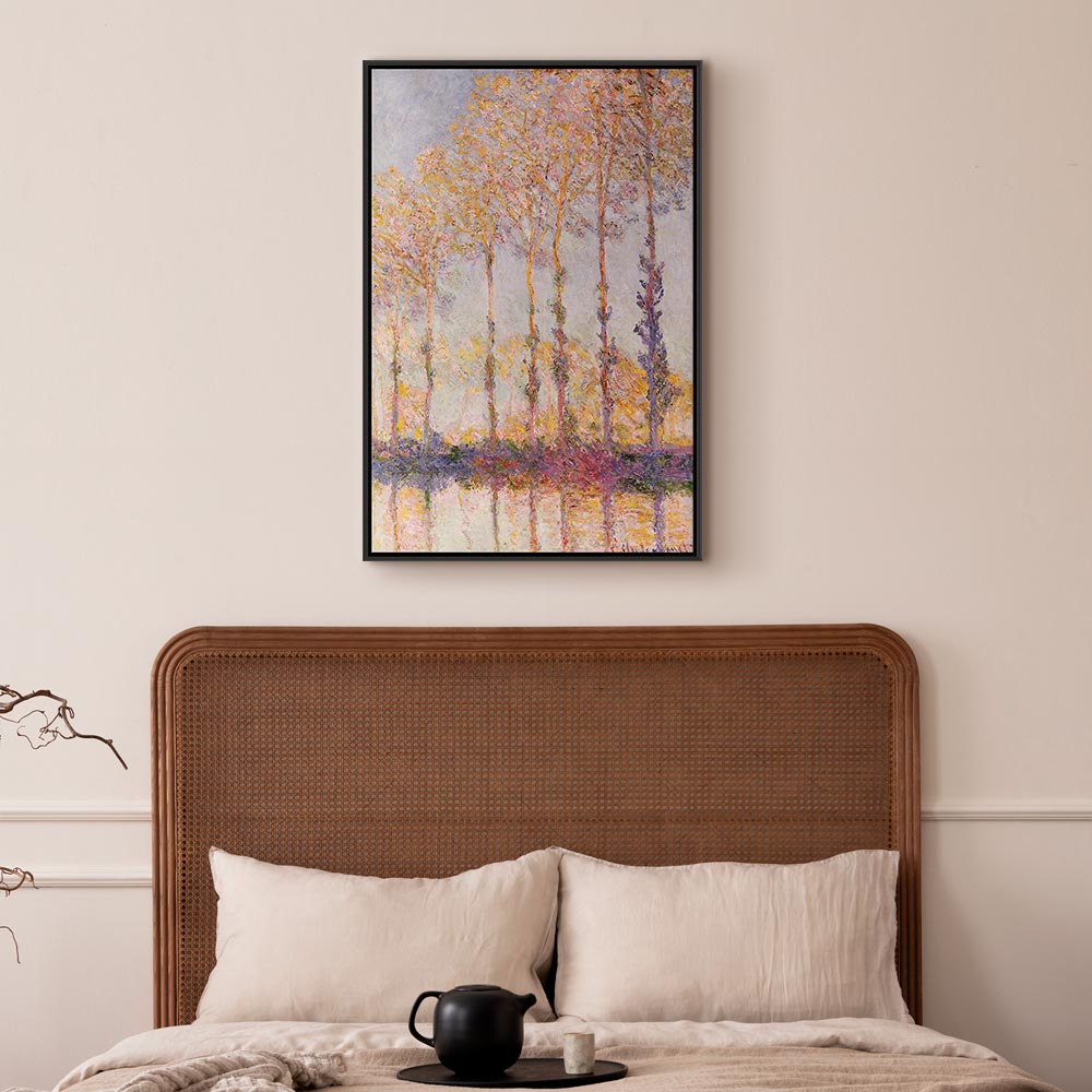 Canvas Print - Poplars on the Bank of the River Epte