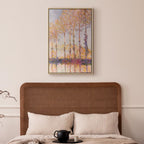 Canvas Print - Poplars on the Bank of the River Epte