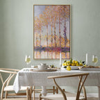 Canvas Print - Poplars on the Bank of the River Epte