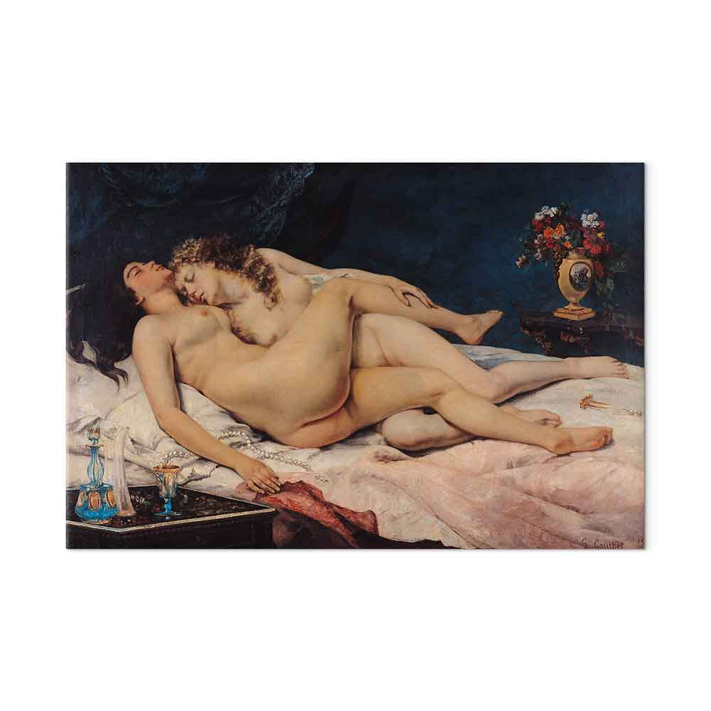 Reclining Nude Woman Classic Canvas Print