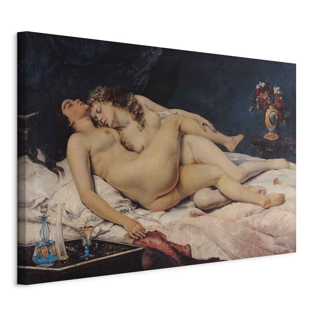 Reclining Nude Woman Classic Canvas Print