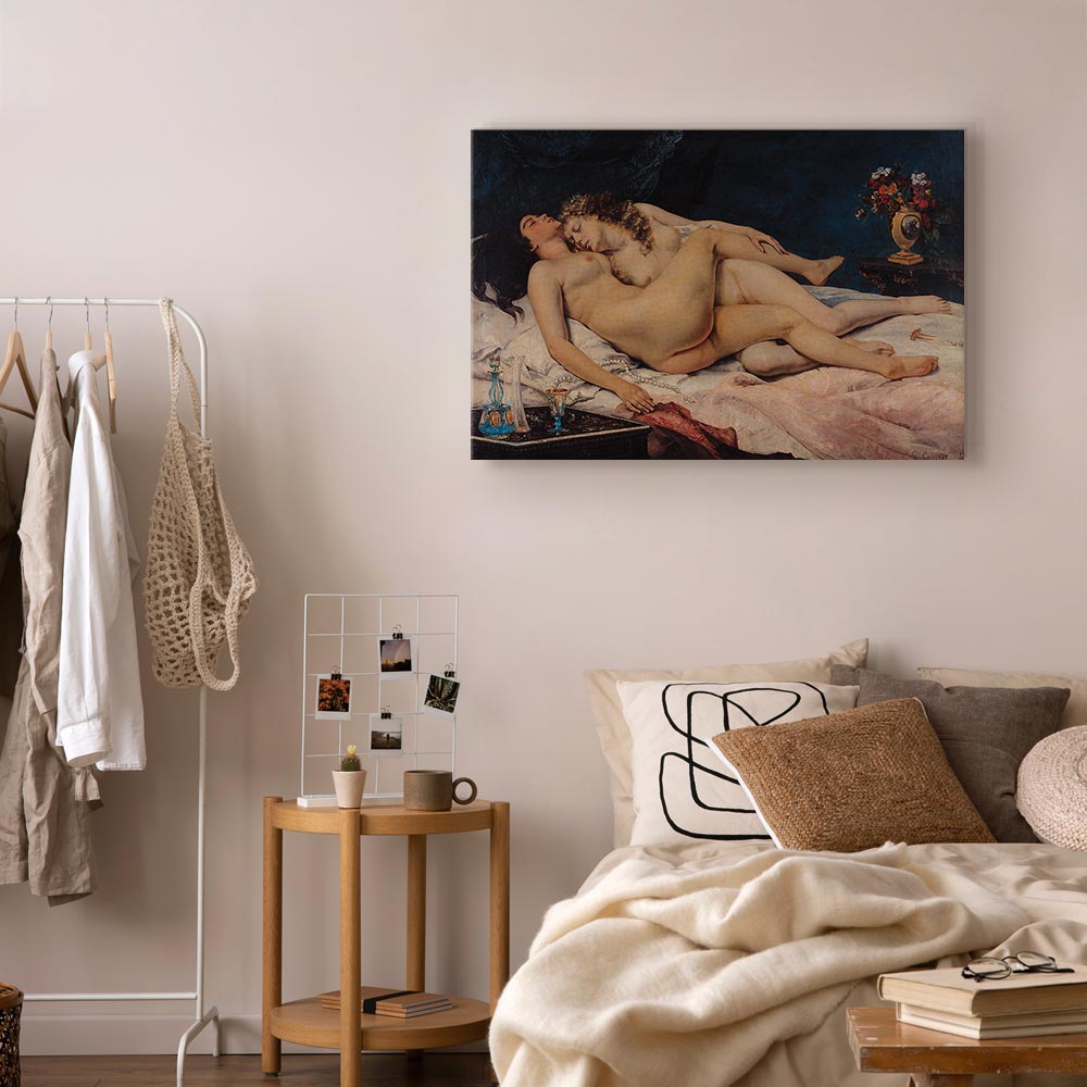 Reclining Nude Woman Classic Canvas Print