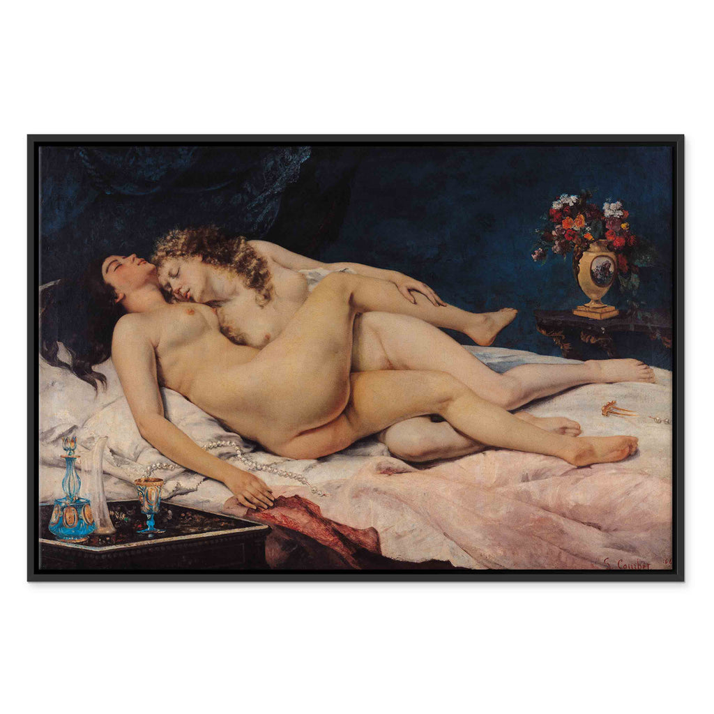 Reclining Nude Woman Classic Canvas Print
