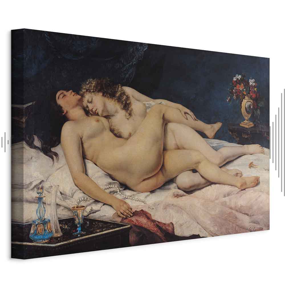Reclining Nude Woman Classic Canvas Print