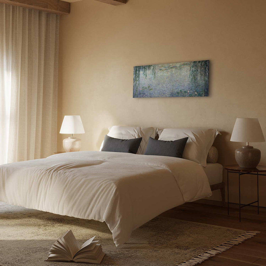 Monet Water Lilies Clear Morning Canvas Print