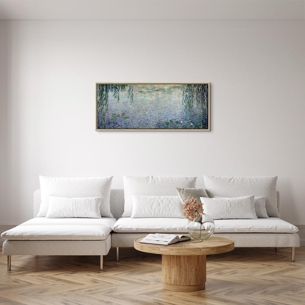 Monet Water Lilies Clear Morning Canvas Print