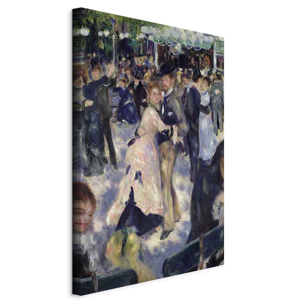 Canvas Print - Le Moulin de la Galette detail of the dancers