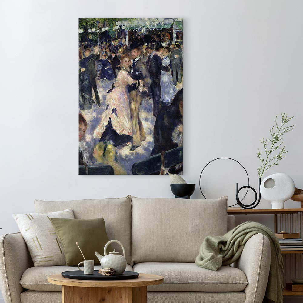 Canvas Print - Le Moulin de la Galette detail of the dancers