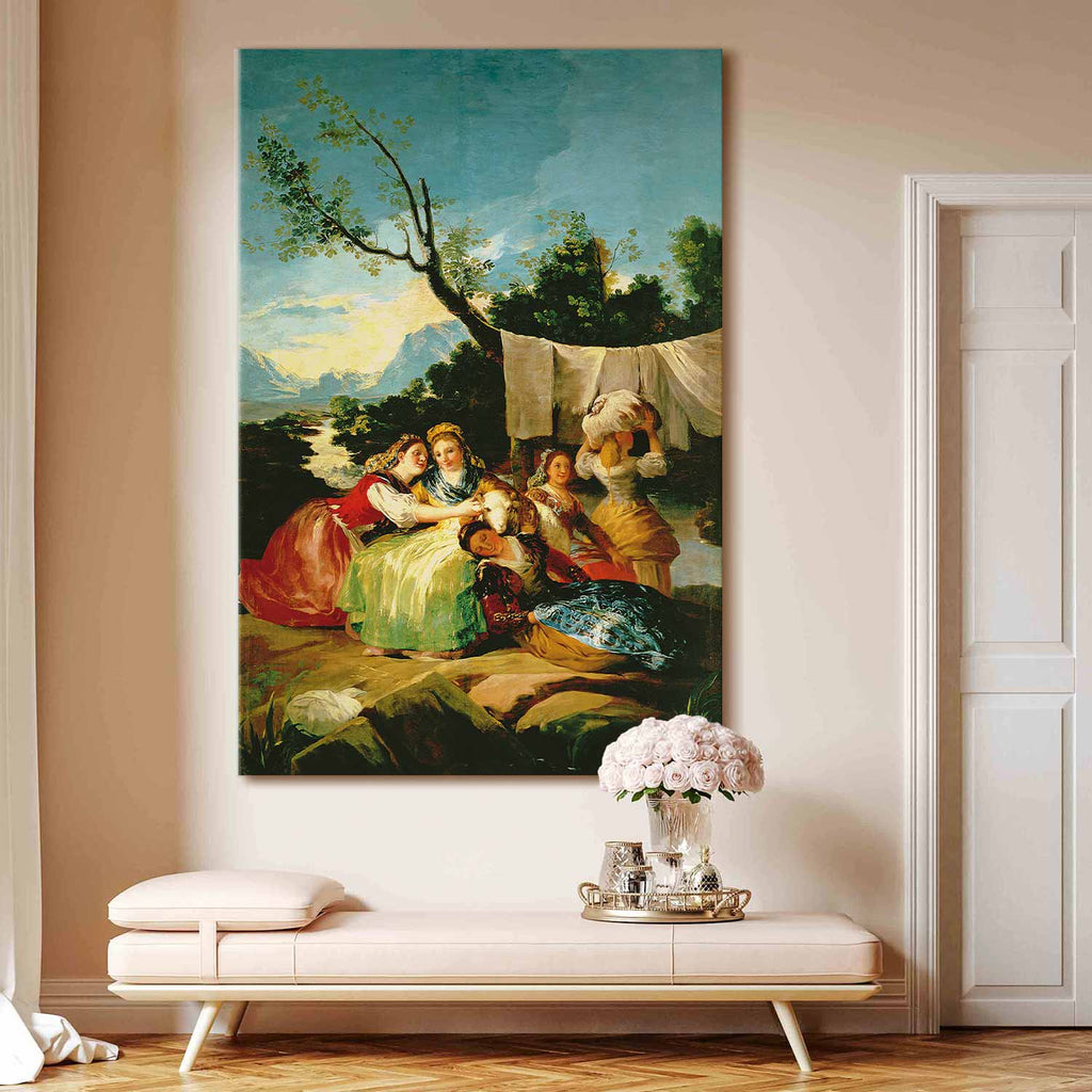 Goya Washerwomen Classic DIY Large Canvas Print