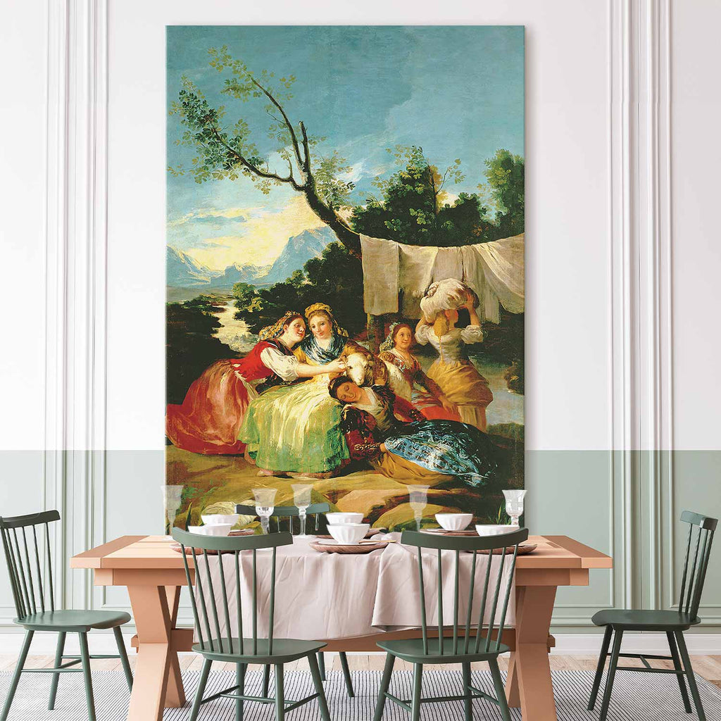 Goya Washerwomen Classic DIY Large Canvas Print