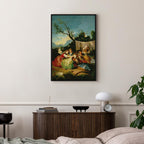 Canvas Print The Washerwomen before Francisco Goya