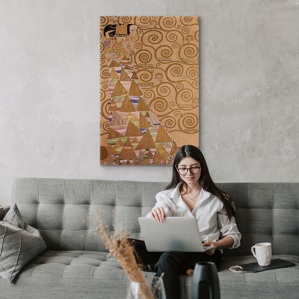 Canvas Print - Gustav Klimt Expectation