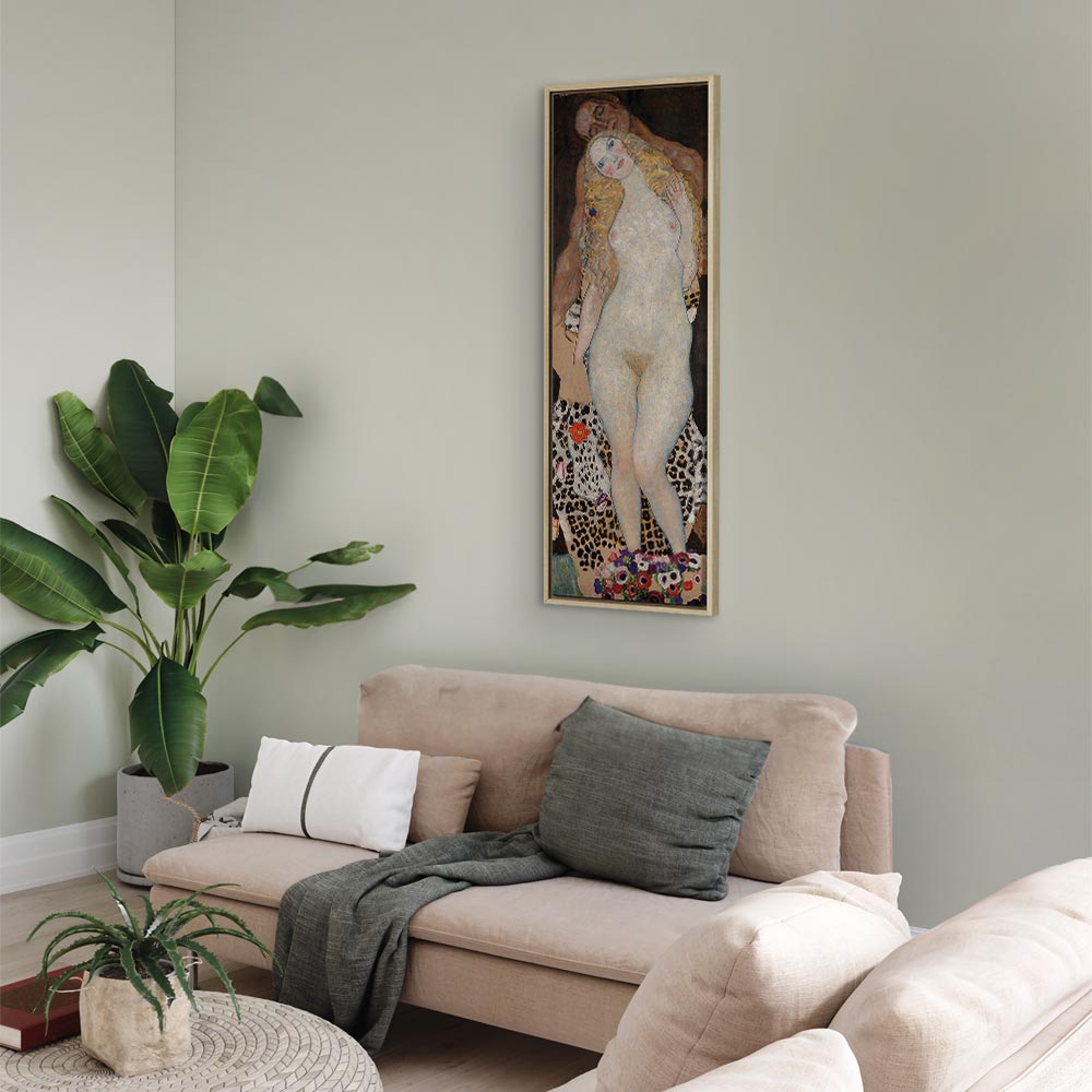 Canvas Print Adam and Eve by Gustav Klimt