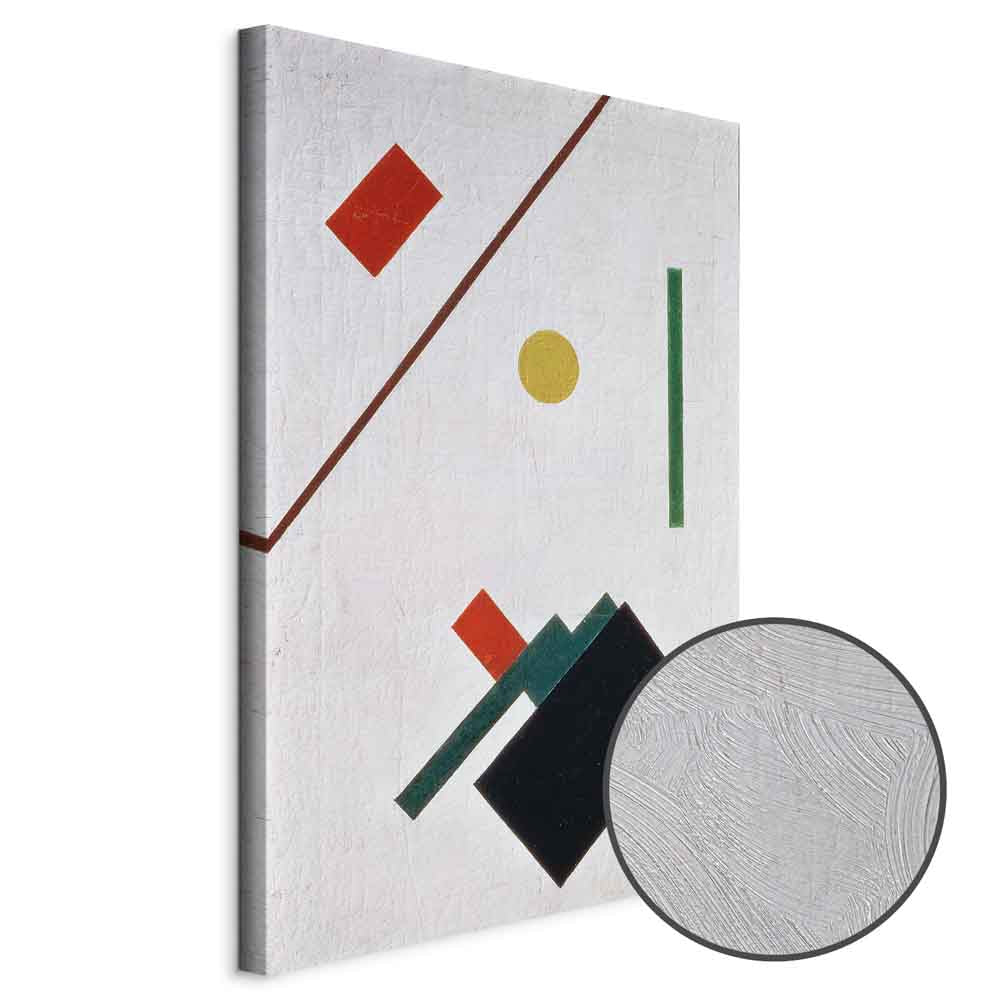 Suprematist Abstract Geometric Canvas Print