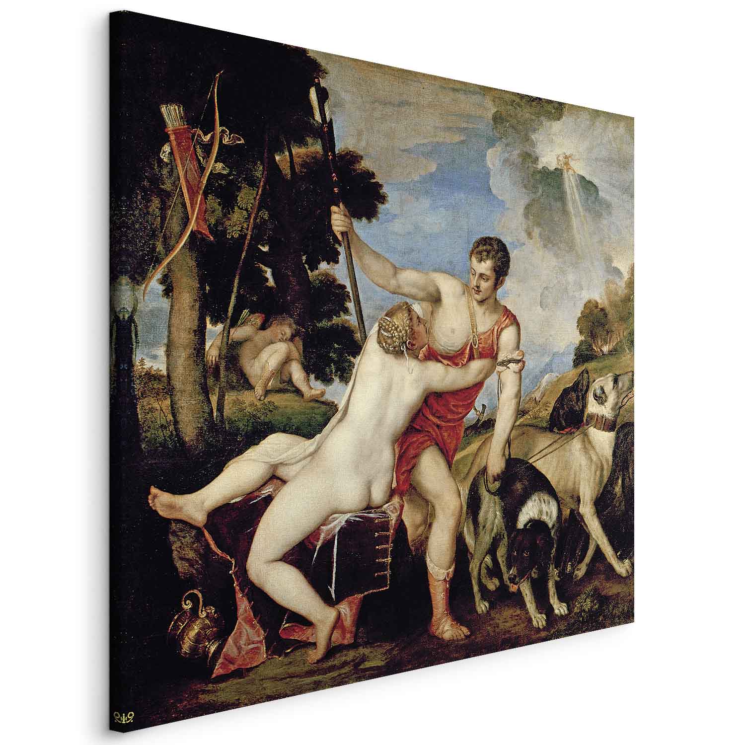 Venus and Adonis Classic Canvas Print