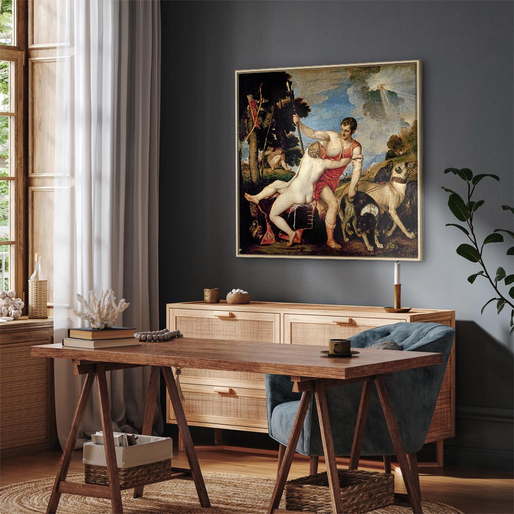 Venus and Adonis Classic Canvas Print