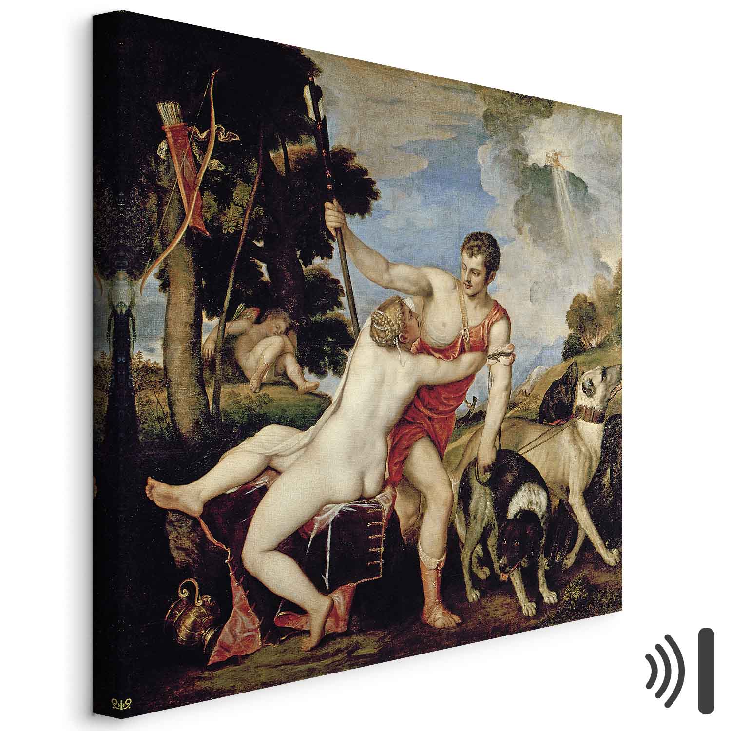 Venus and Adonis Classic Canvas Print