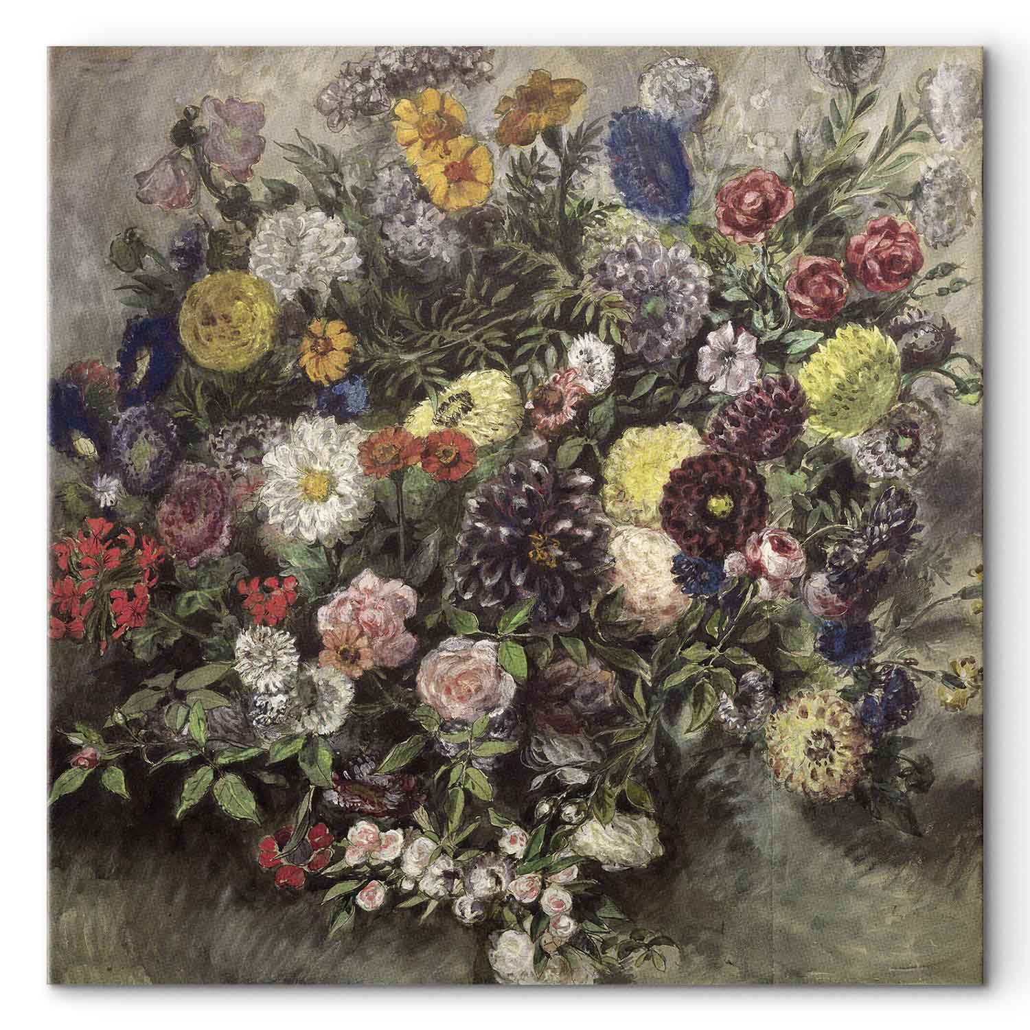 Delacroix Bouquet of Flowers Classic Canvas Print