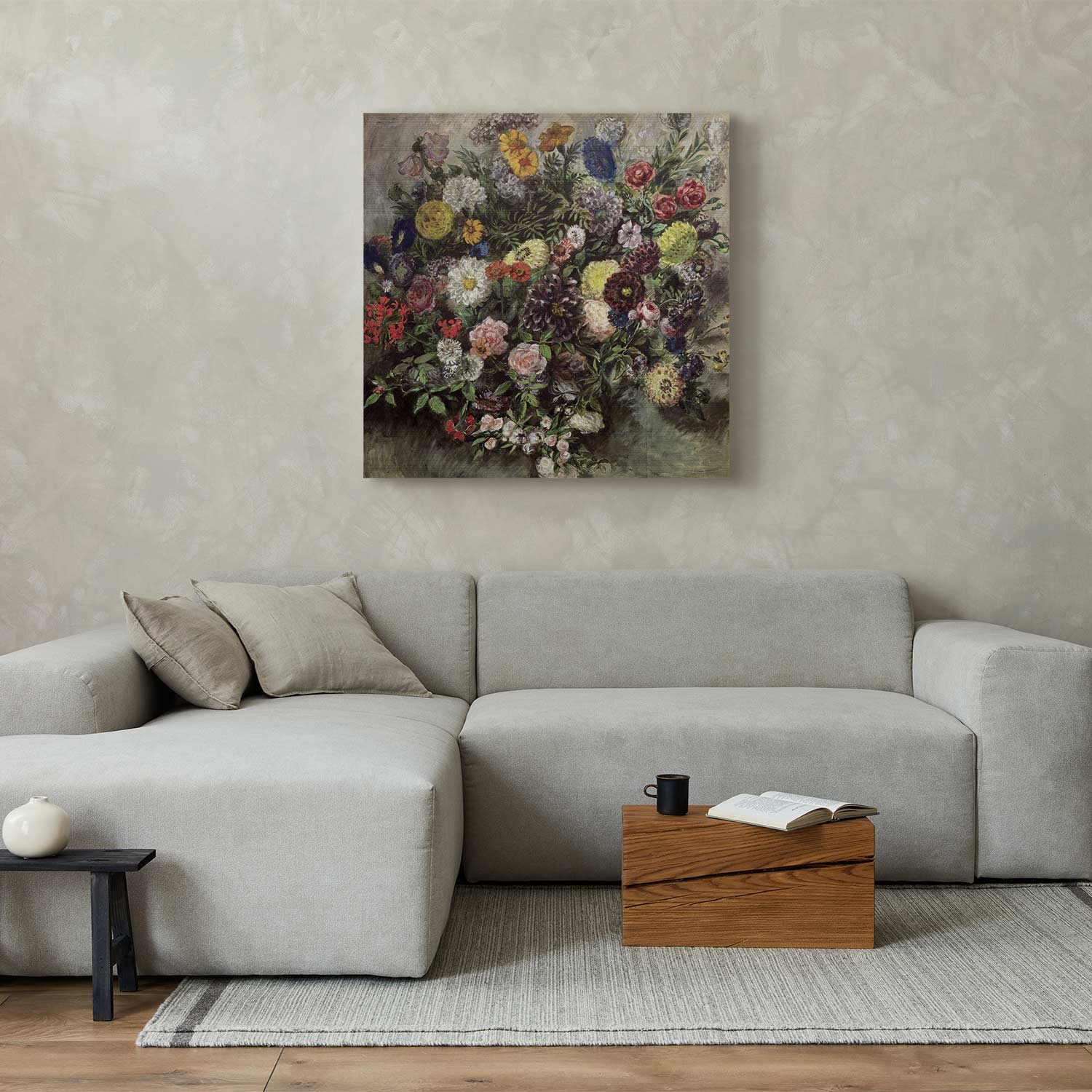 Delacroix Bouquet of Flowers Classic Canvas Print