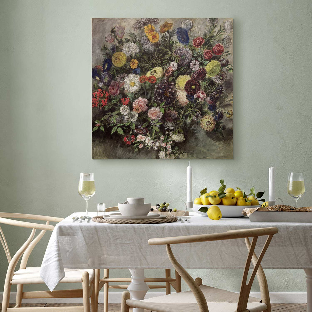 Delacroix Bouquet of Flowers Classic Canvas Print