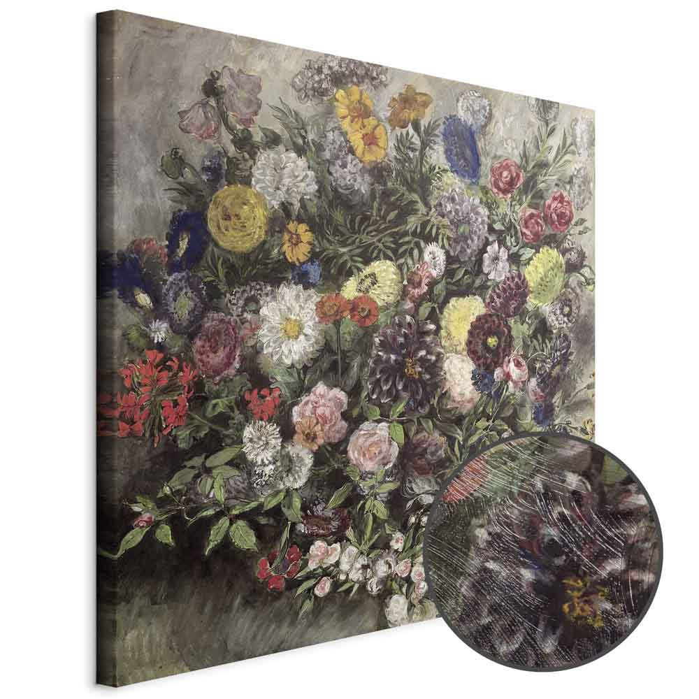 Delacroix Bouquet of Flowers Classic Canvas Print