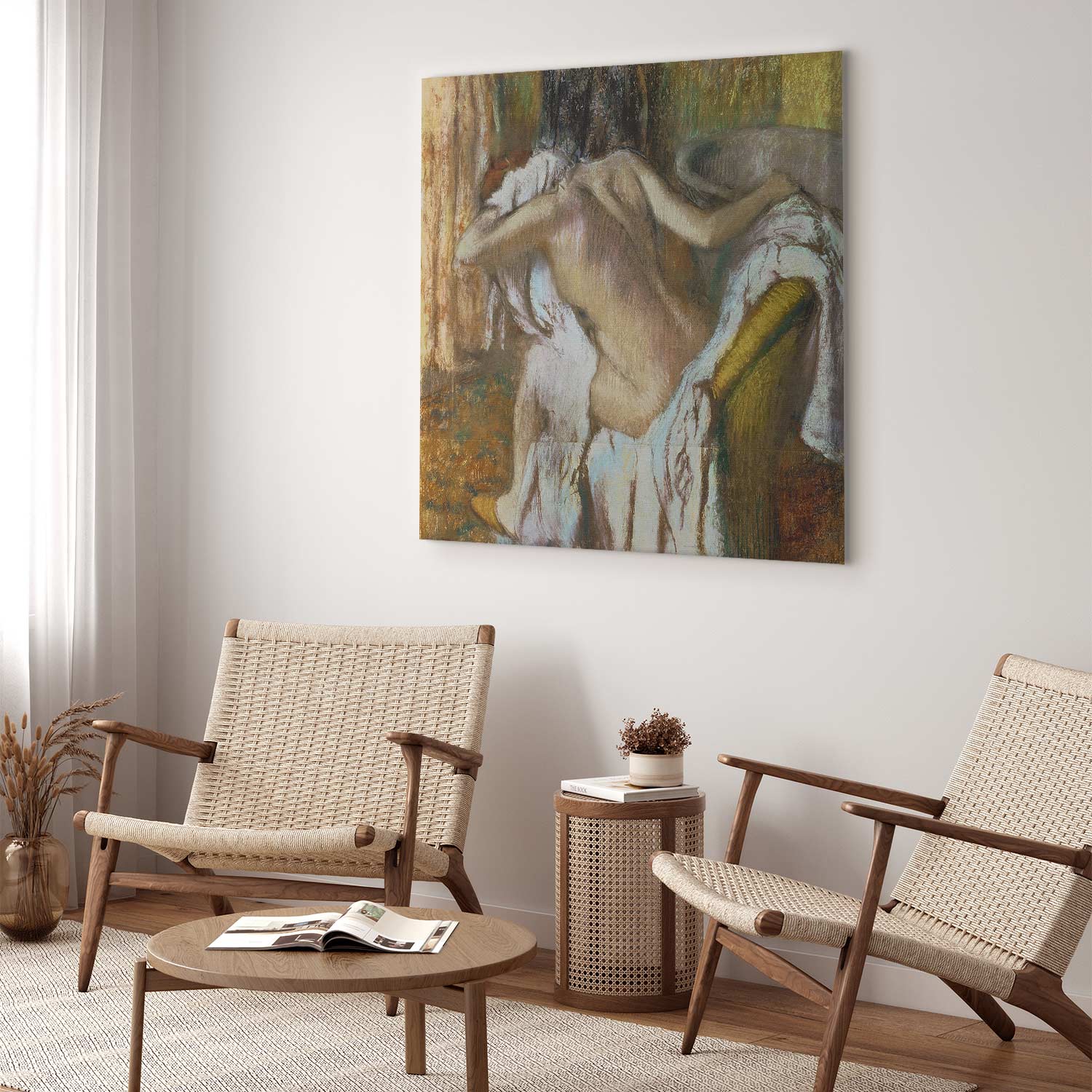 Degas Woman Drying Herself Classic Canvas Print