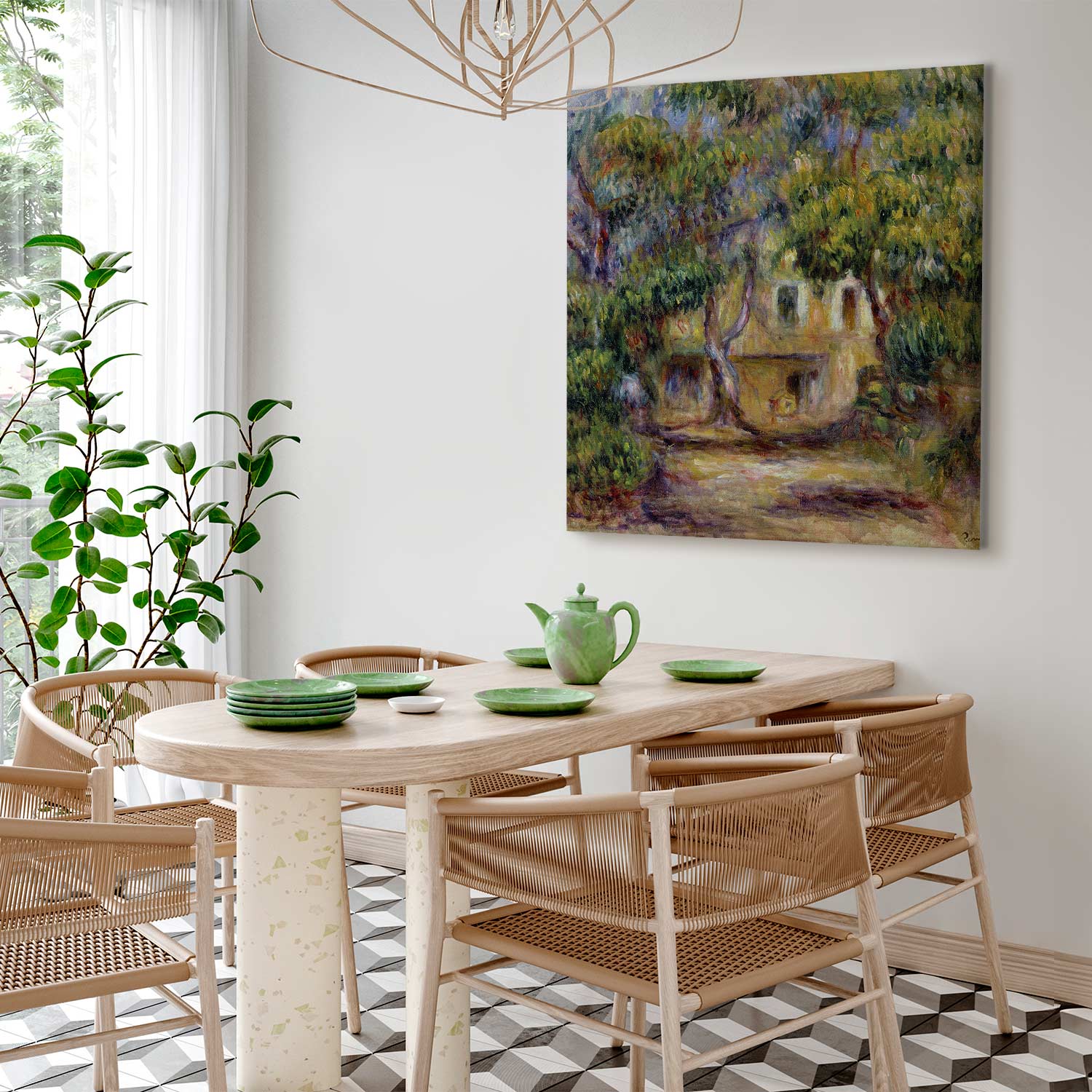 Renoir Les Collettes Farm Landscape Canvas Print