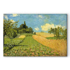 Argenteuil Grain Fields Landscape Canvas Print