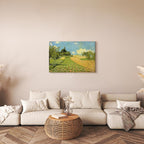 Canvas Print The Cornfield near Argenteuil Alfred Sisley