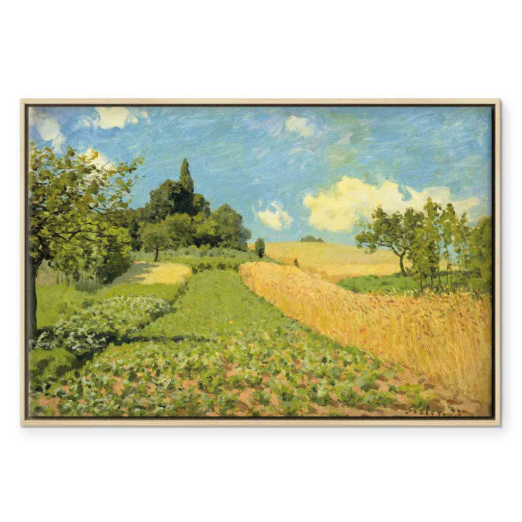 Argenteuil Grain Fields Landscape Canvas Print