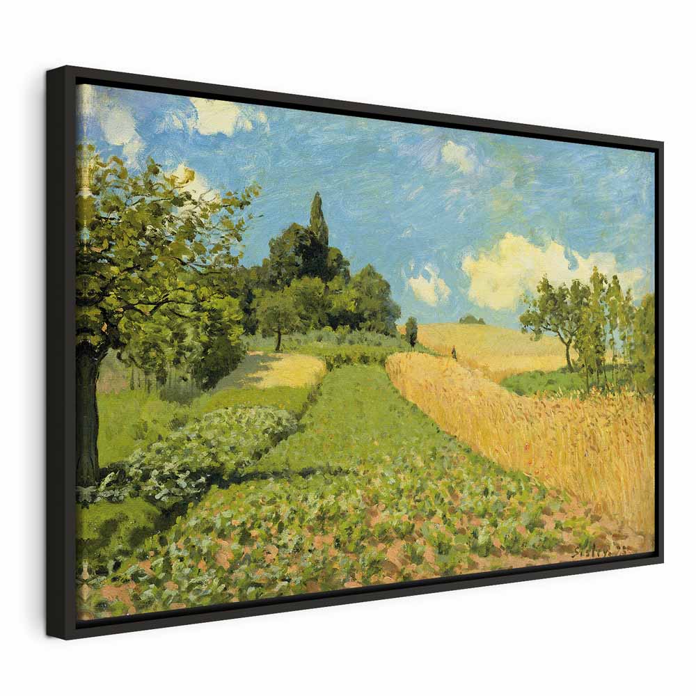 Canvas Print The Cornfield near Argenteuil Alfred Sisley