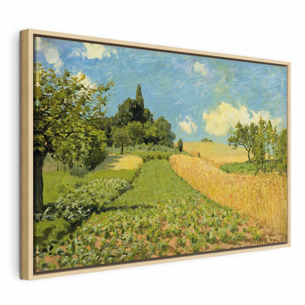 Canvas Print The Cornfield near Argenteuil Alfred Sisley