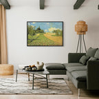 Canvas Print The Cornfield near Argenteuil Alfred Sisley