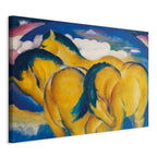 Canvas Print - Little Yellow Horses (Franz Marc)