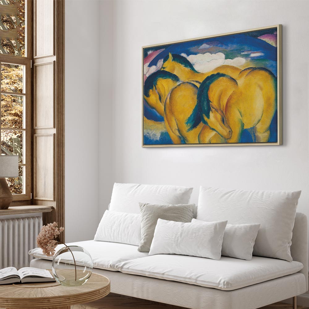 Canvas Print - Little Yellow Horses (Franz Marc)
