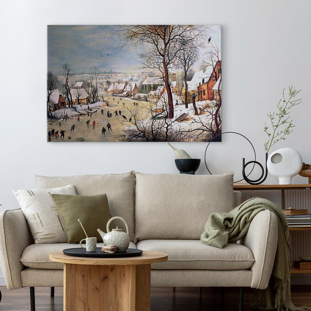 Canvas Print Winter Landscape Reproduction
