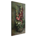Canvas Print Vase of Hollyhocks by Vincent van Gogh