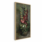 Canvas Print Vase of Hollyhocks by Vincent van Gogh