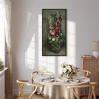 Canvas Print Vase of Hollyhocks by Vincent van Gogh