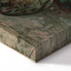 Hollyhocks Still Life Classic Canvas Print