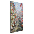 Canvas Print The Rue Montorgueil Paris Celebration (Claude Monet)