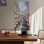 Canvas Print The Rue Montorgueil Paris Celebration (Claude Monet)